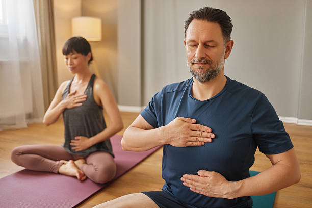Notebook tracking breath and stress levels
